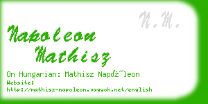 napoleon mathisz business card